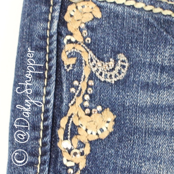 Nine West Vintage America Women's Embroidered and Embellished Jeans - Picture 4 of 8